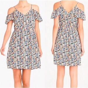 J. Crew Mercantile Charlotte Floral Cold Shoulder Dress - Size 6